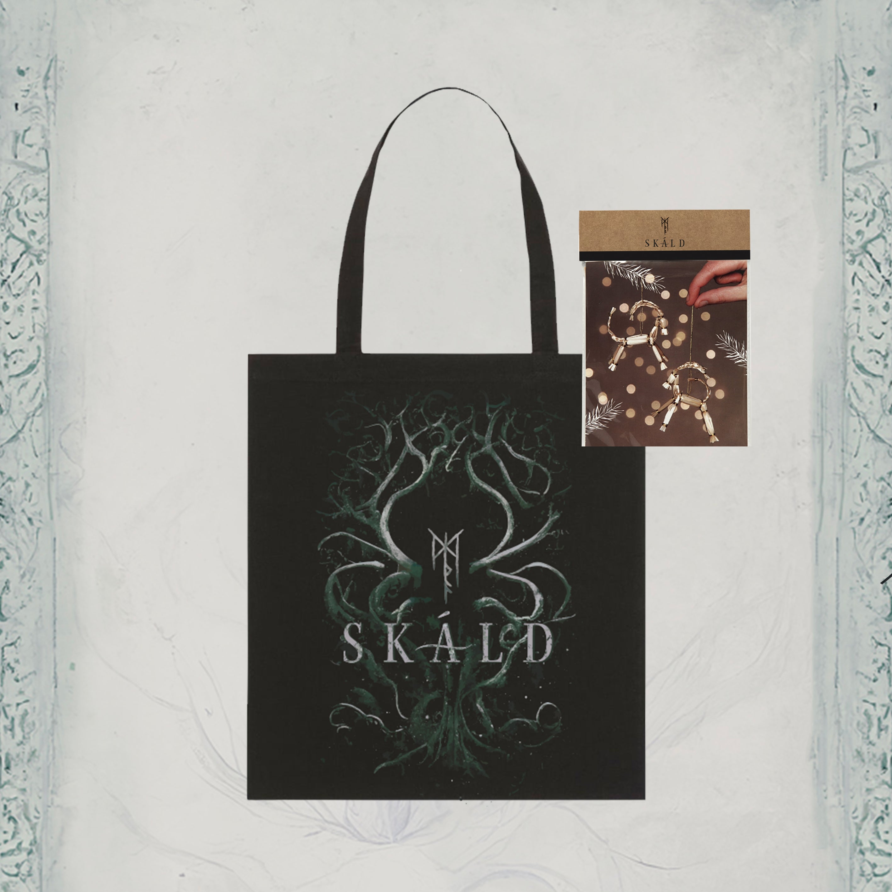 Pack Black Totebag Huldufólk + Julbock